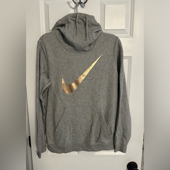 Nike Gray Cowl Hoodie - Picture 2 of 9